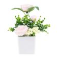 9"Artificial Rose In PP Pot