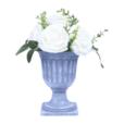 Artificial Rose In PP Pot X 6 Flowers