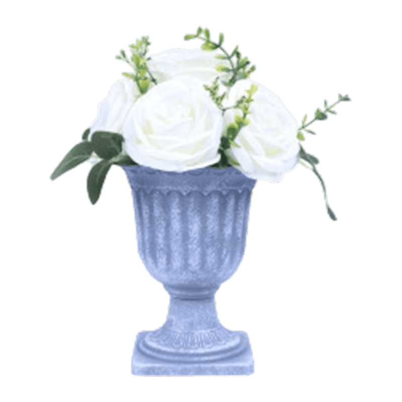 Artificial Rose In PP Pot X 6 Flowers