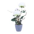 Artificial Flowers X 3Pc In Melamine Pot