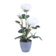 Artificial Flowers X 3Pc In Melamine Pot