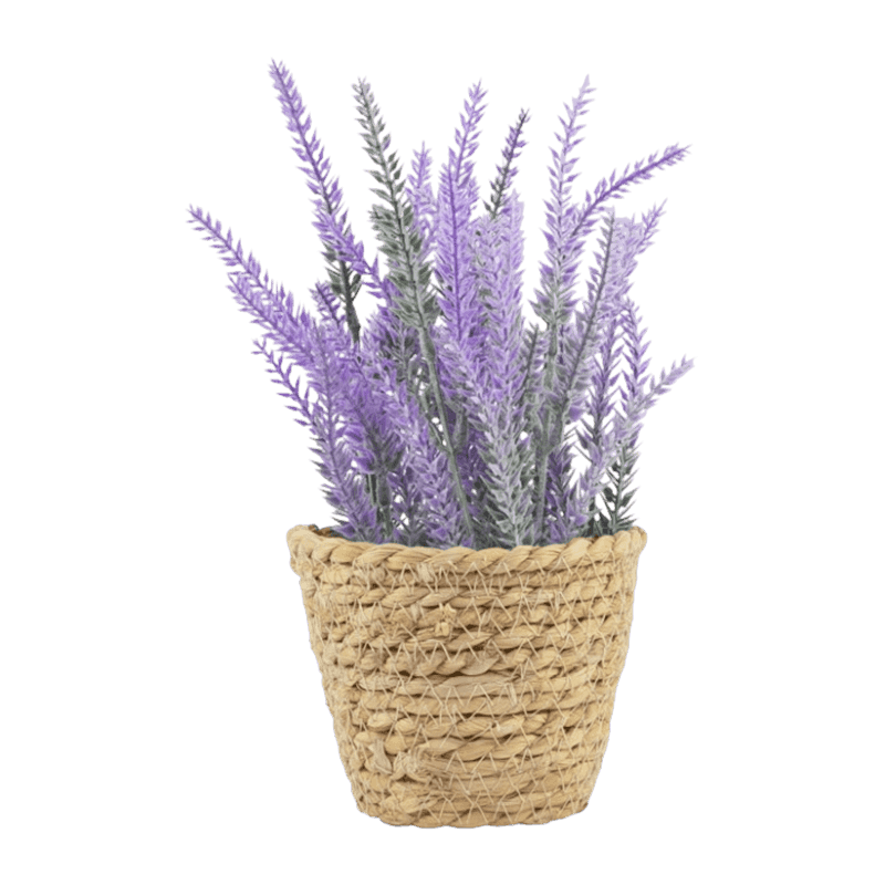 Artificial Daisy Flower In Rattan Pot