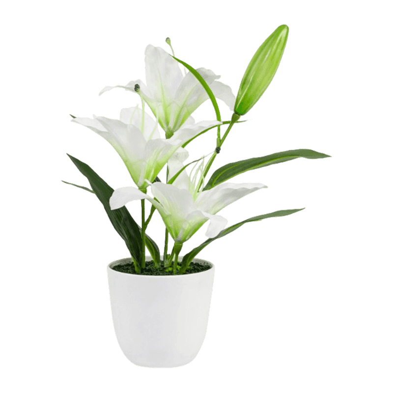 Artificial Flower With Plastic Pot Artificial Flower With Plastic Pot
