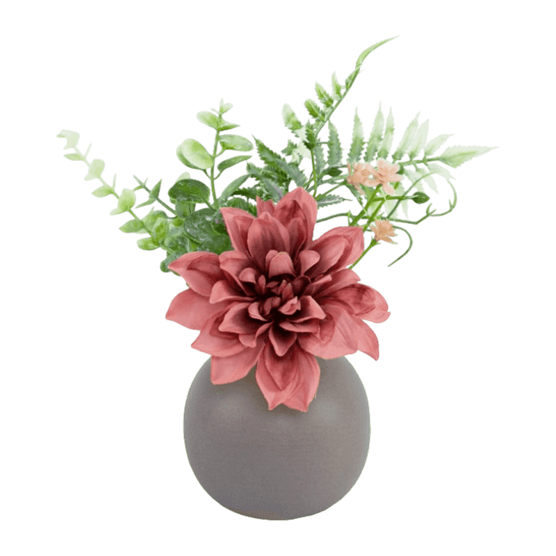 Artificial Flower With Ceramic Pot