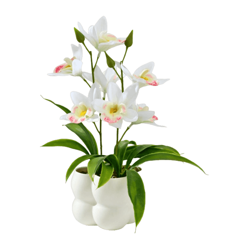 Artificial Orchid In PP Pot