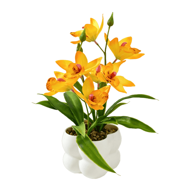 Artificial Orchid In PP Pot