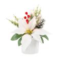 White Christmas Assortment In Cement