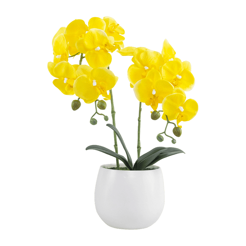 17.3"Artificial Orchid In Ceramic Pot