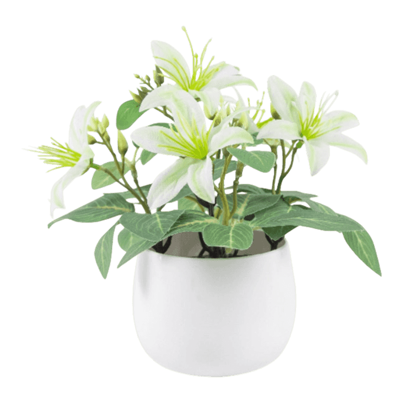 Artificial Flower In PP Pot