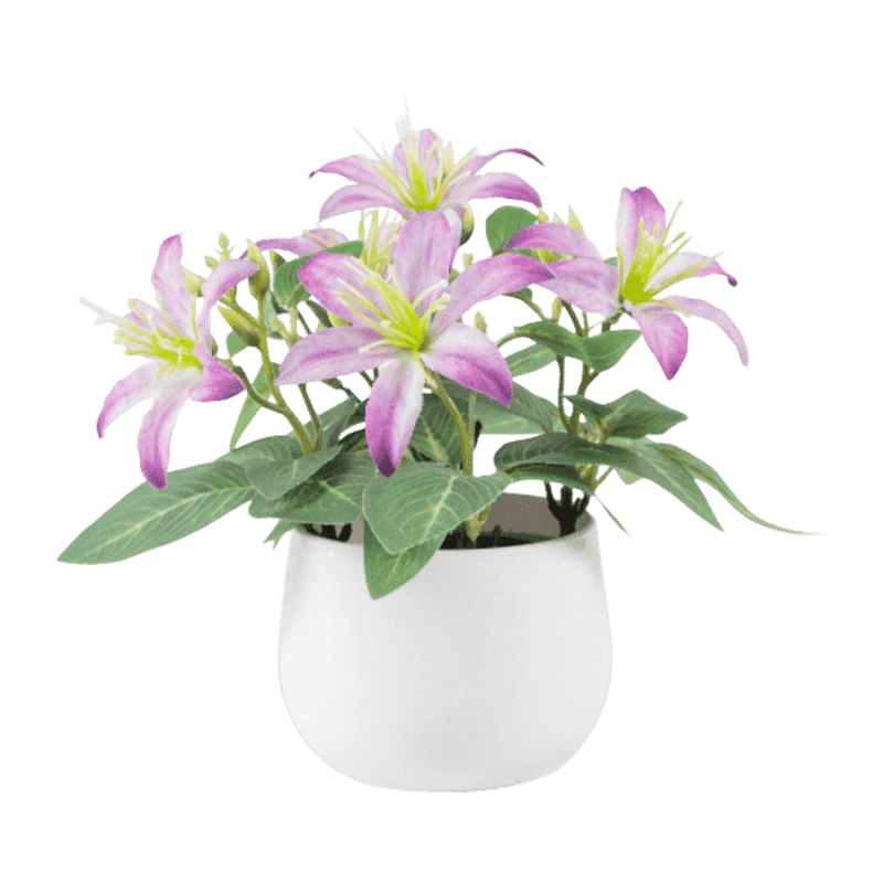 Artificial Flower In PP Pot
