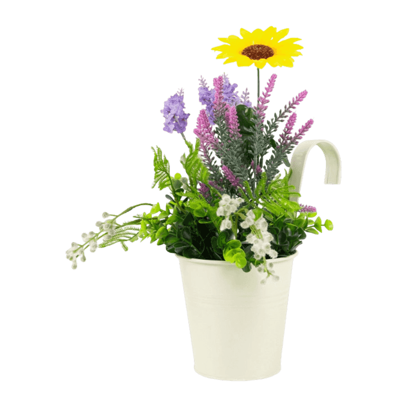 Artificial Plant In Iron Pot 37cm