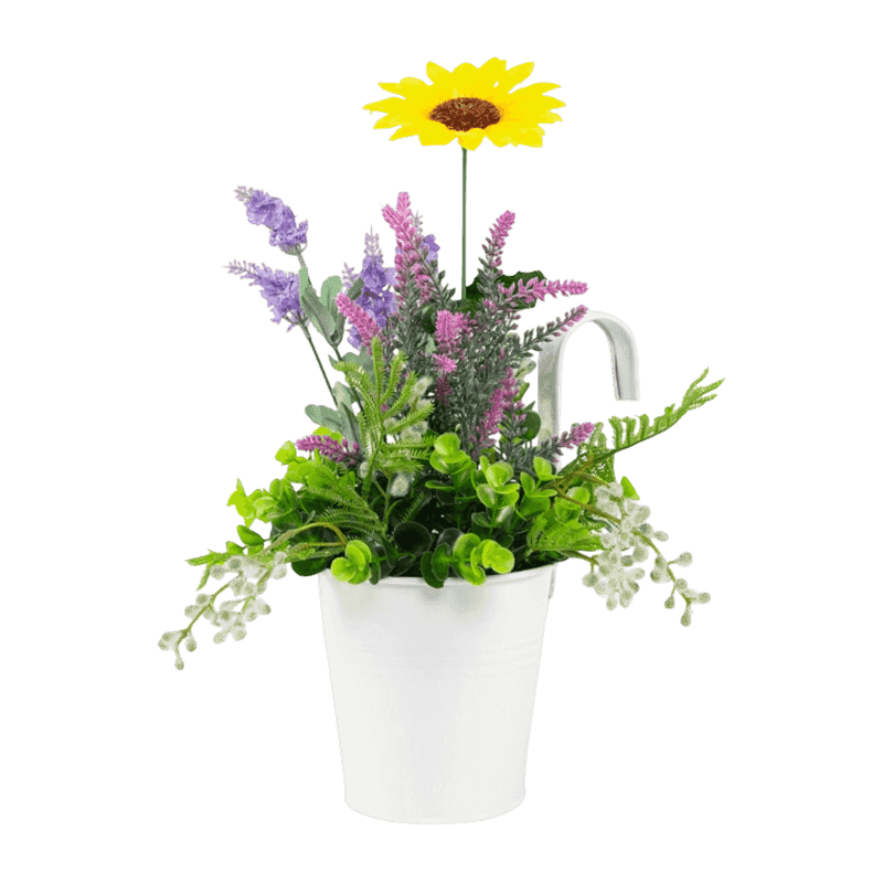 Artificial Plant In Iron Pot 37cm