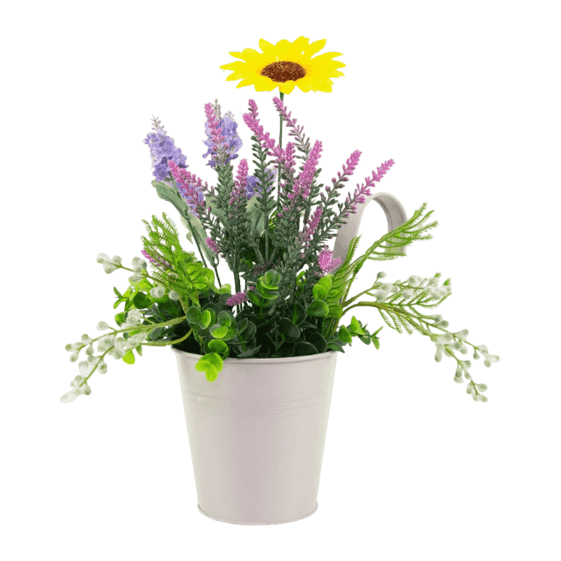 Artificial Plant In Iron Pot 37cm