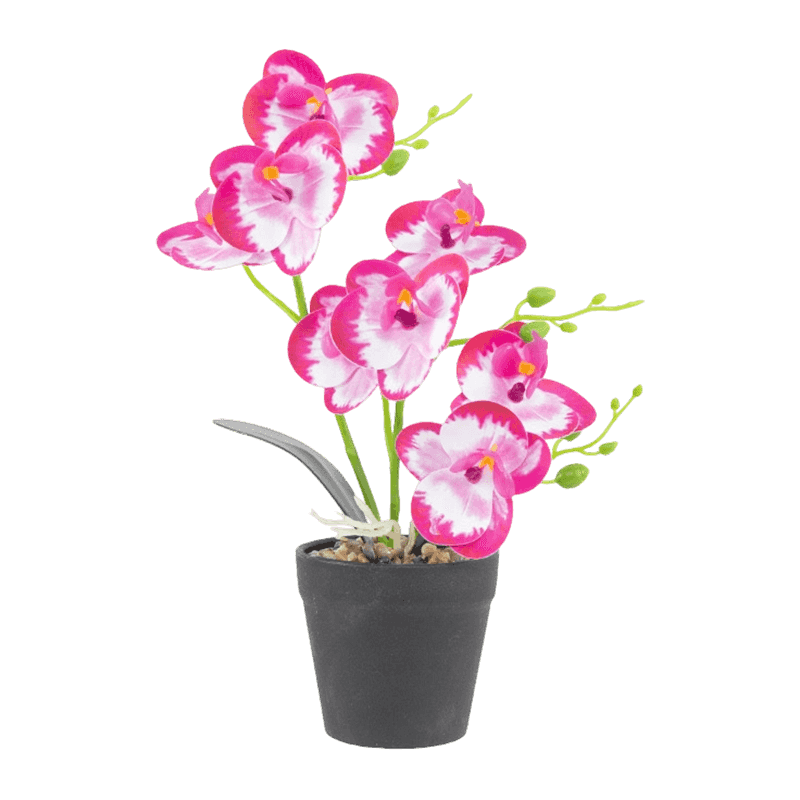 11.4"Artificial Orchid In PP Pot