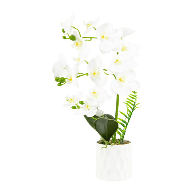 Artificial Orchid In PP Pot With 15 Flowers Artificial Orchid In PP Pot With 15 Flowers