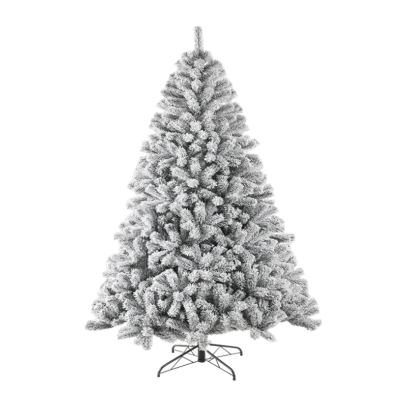 Full PVC Flocked Automatic Christmas Tree